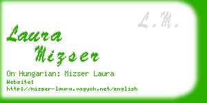 laura mizser business card